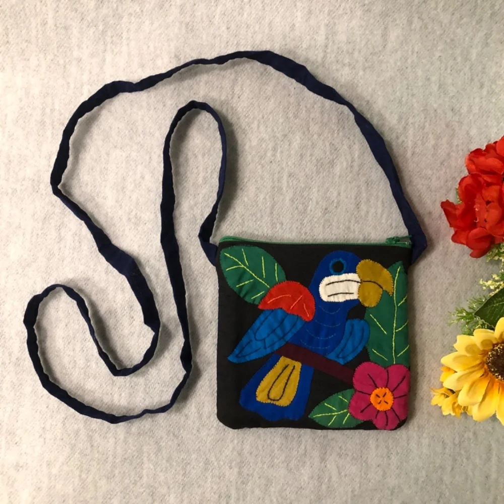 NWOT - Parrot Appliquéd Mini Bag_2